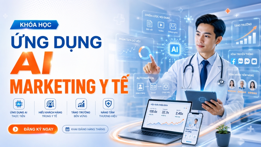 Khóa học Al marketing y tế